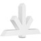 Ekena Millwork Kennewick Architectural Grade PVC Gable Bracket, 60"W x 35"H x 6"D x 6"F, 14/12 Pitch GBP060X35X0606KEN00 - alternate 1